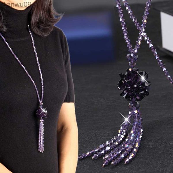 korean crystal bead long necklace women autumn winter joker sweater chain fashion 2022 kpop tassel pendant neck decoration l230704, Silver
korean crystal bead long necklace women autumn winter joker sweater chain fashion 2022 kpop tassel pendant neck decoration l230704, Silver