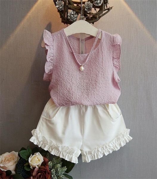 girls summer set of two flying sleeve chiffon set summer sleeveless tshirt shorts two girls clothes2 color 8014344, White
girls summer set of two flying sleeve chiffon set summer sleeveless tshirt shorts two girls clothes2 color 8014344, White