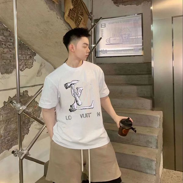 designer couple short sleeve 2023 men's t-shirt men women fashion letters casual summer short sleeve women's clothing asian size, White;black
designer couple short sleeve 2023 men's t-shirt men women fashion letters casual summer short sleeve women's clothing asian size, White;black