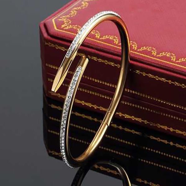 nail bracelet female bracelet love bangle nail bangles titanium 18k gold silver plated bracelet ladies designer jewelry luxury bracelet gift, Black
nail bracelet female bracelet love bangle nail bangles titanium 18k gold silver plated bracelet ladies designer jewelry luxury bracelet gift, Black