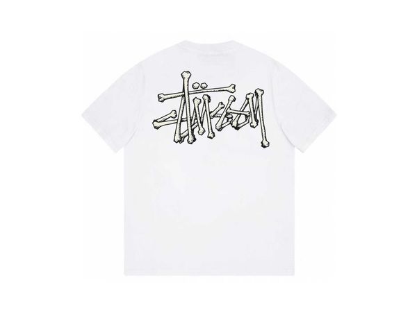 men's and women's fashion t-shirts t shirts high street brand stussys bone foundation letter print classic half sleeve couple roun, White
men's and women's fashion t-shirts t shirts high street brand stussys bone foundation letter print classic half sleeve couple roun, White