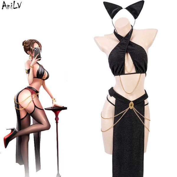 set anilv 2023 women movie egypt queen uniform costume girl anime chain skirt outfits costumes cosplayhkd230703, Black;white
set anilv 2023 women movie egypt queen uniform costume girl anime chain skirt outfits costumes cosplayhkd230703, Black;white