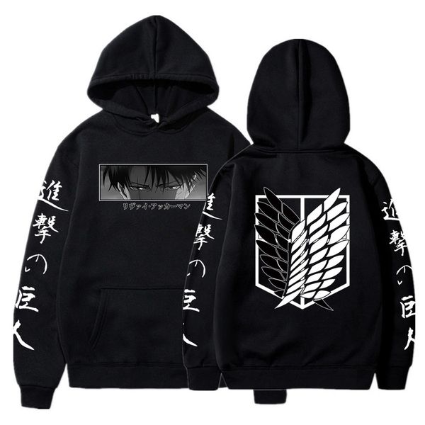 men's hoodies sweatshirts anime attack on titan aot hoodie levi ackerman cozy sweatsuit sudadera felpa moletom 230703, Black
men's hoodies sweatshirts anime attack on titan aot hoodie levi ackerman cozy sweatsuit sudadera felpa moletom 230703, Black
