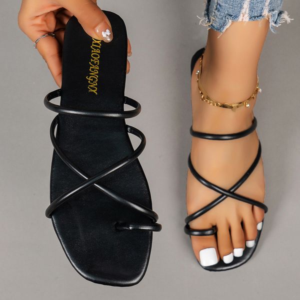 slippers summer women slippers beach fashion flats slip on square toe slides woman outdoor casual shoes zapatos para mujer 230703, Black
slippers summer women slippers beach fashion flats slip on square toe slides woman outdoor casual shoes zapatos para mujer 230703, Black