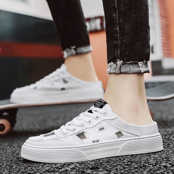 slippers fujeak fashion flat men's plus size casual half nonslip men shoes trendy without heels outdoor walking 230703, Black
slippers fujeak fashion flat men's plus size casual half nonslip men shoes trendy without heels outdoor walking 230703, Black