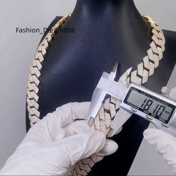 3-4row 18-20mm width 8''-24'' moissanite cuban link chain s925 iced out hip hop mens necklace, Silver
3-4row 18-20mm width 8''-24'' moissanite cuban link chain s925 iced out hip hop mens necklace, Silver