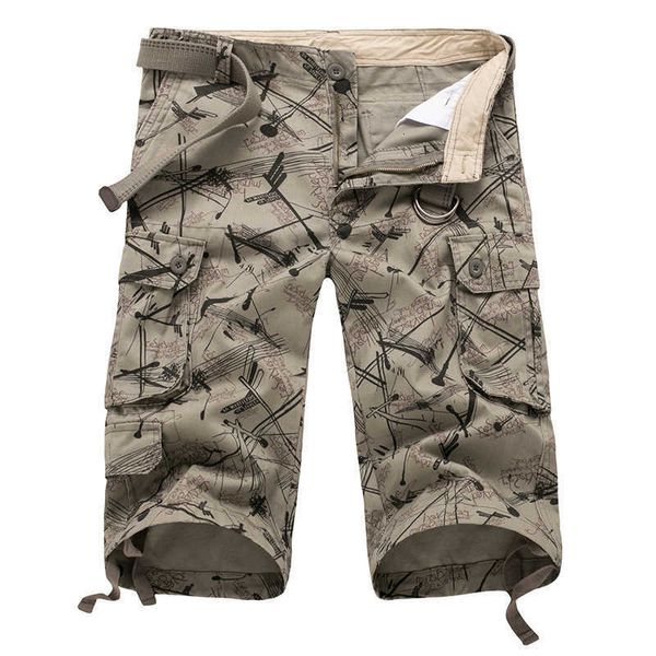 summer men's workwear short style new camouflage loose multi pocket straight casual capris, White;black
summer men's workwear short style new camouflage loose multi pocket straight casual capris, White;black