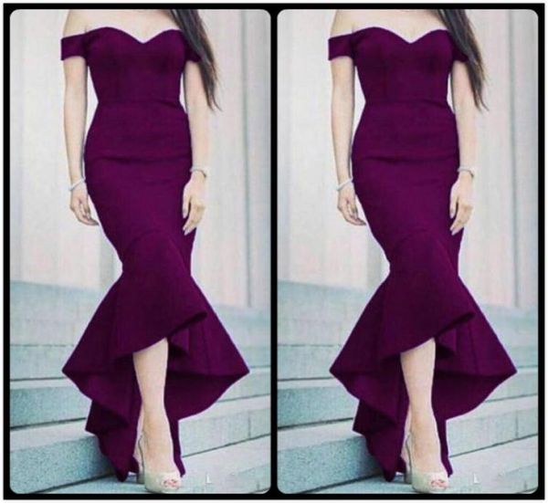 2020 hi lo train mermaid prom dresses with off shoulder tea length sweetheart neck ruffles crepe trumpt grape evening g3634900, Black
2020 hi lo train mermaid prom dresses with off shoulder tea length sweetheart neck ruffles crepe trumpt grape evening g3634900, Black