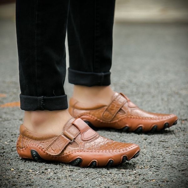 dress shoes flats fashion men's leather casual summer breathable genuine slip on driving soft sole nonslip loafers 230703, Black
dress shoes flats fashion men's leather casual summer breathable genuine slip on driving soft sole nonslip loafers 230703, Black