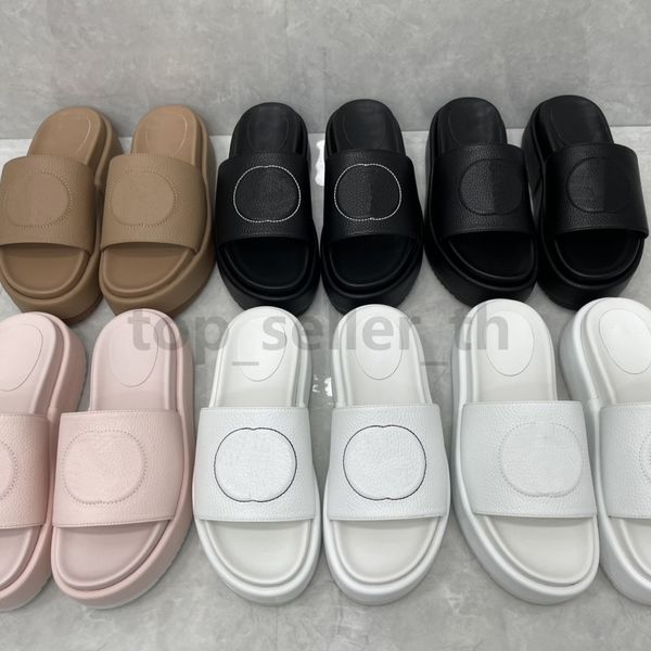 designer sandal women interlocking g slide calfskin leather slides summer platform sandals beach slipper with box, Black
designer sandal women interlocking g slide calfskin leather slides summer platform sandals beach slipper with box, Black