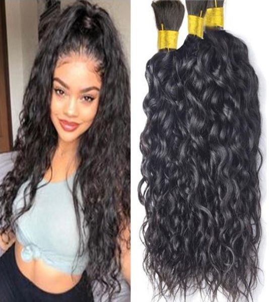 brazilian water wave human hair bulk for braiding unprocessed hair natural black bulks7669235
brazilian water wave human hair bulk for braiding unprocessed hair natural black bulks7669235