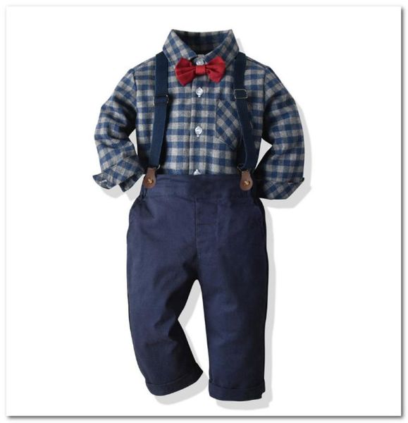 kids performance outfits baby boys plaid lapel long sleeve shirtsuspender pantsbows tie 3pcs sets fall new family party clothes 6628412, White
kids performance outfits baby boys plaid lapel long sleeve shirtsuspender pantsbows tie 3pcs sets fall new family party clothes 6628412, White