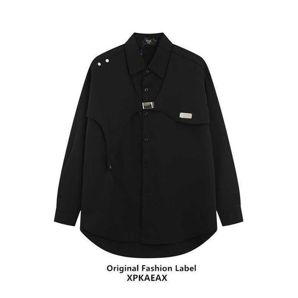 men polo original trendy brand american high street crowd design feeling stupid and handsome shirt oversize men's and women's shir, White;black 
men polo original trendy brand american high street crowd design feeling stupid and handsome shirt oversize men's and women's shir, White;black