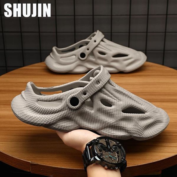 slippers summer men's slippers thick platform outdoor sandals clogs beach slippers flip flops male indoor home slides bathroom shoes 23, Black
slippers summer men's slippers thick platform outdoor sandals clogs beach slippers flip flops male indoor home slides bathroom shoes 23, Black