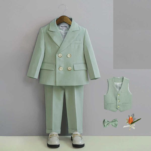 suits little boys pgraphy suit children formal wedding dress kids performance blazer suit baby birthday formal ceremony costumehkd230704, Black 
suits little boys pgraphy suit children formal wedding dress kids performance blazer suit baby birthday formal ceremony costumehkd230704, Black