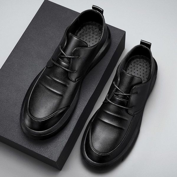dress shoes casual men leather big toe soft sole versatile business laceup summer breathable style 2023 loafers 230703, Black
dress shoes casual men leather big toe soft sole versatile business laceup summer breathable style 2023 loafers 230703, Black