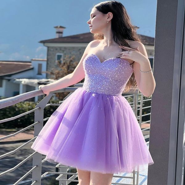 sparking lilace mini homecoming dresses sweetheart sequin short prom gown tiere tulle above knee length cocktail party dress, Blue;pink
sparking lilace mini homecoming dresses sweetheart sequin short prom gown tiere tulle above knee length cocktail party dress, Blue;pink