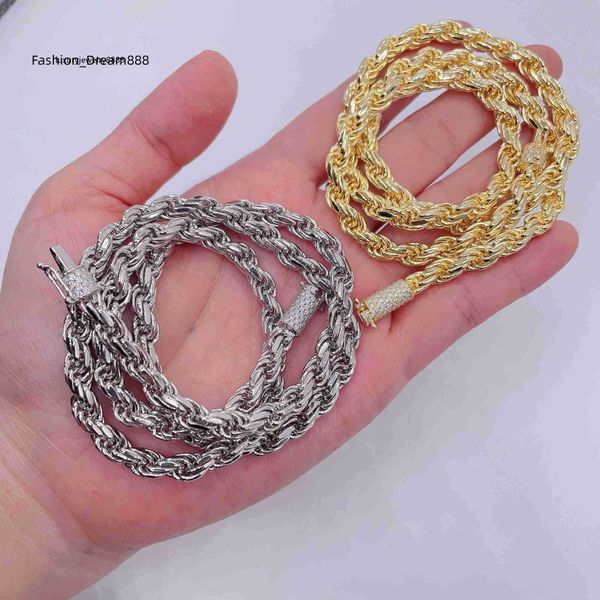 ready to ship chain 6mm width 925 sterling rope necklace moissanite diamond rope chain necklace, Silver
ready to ship chain 6mm width 925 sterling rope necklace moissanite diamond rope chain necklace, Silver