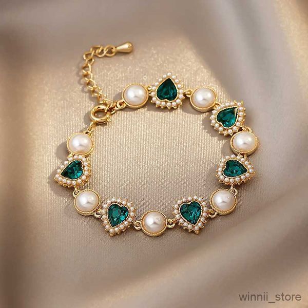 charm bracelets shiny green bracelet for women flowers pearl charm wrist bracelets bangles girl exquisite jewelry gift r230704, Golden;silver
charm bracelets shiny green bracelet for women flowers pearl charm wrist bracelets bangles girl exquisite jewelry gift r230704, Golden;silver