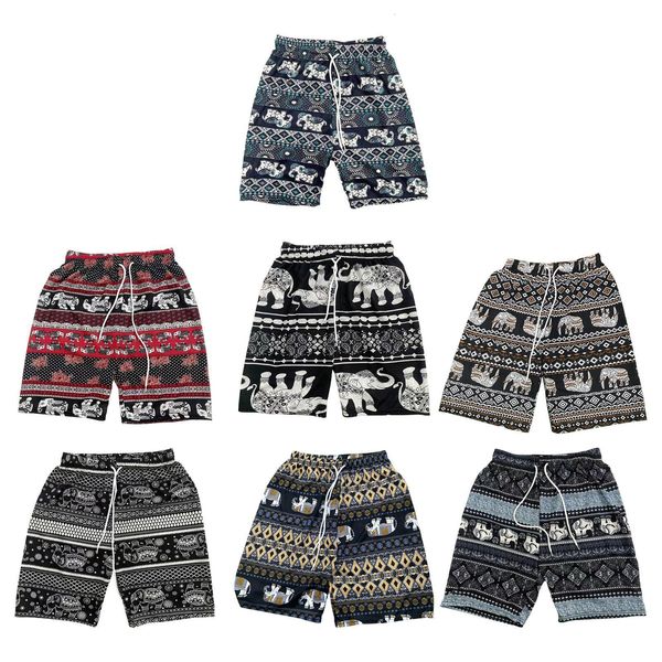 men's shorts summer beach for women men clothes trendy bohemian drawstring loose boho thailand elephant short pants travel walking 2307, White;black
men's shorts summer beach for women men clothes trendy bohemian drawstring loose boho thailand elephant short pants travel walking 2307, White;black