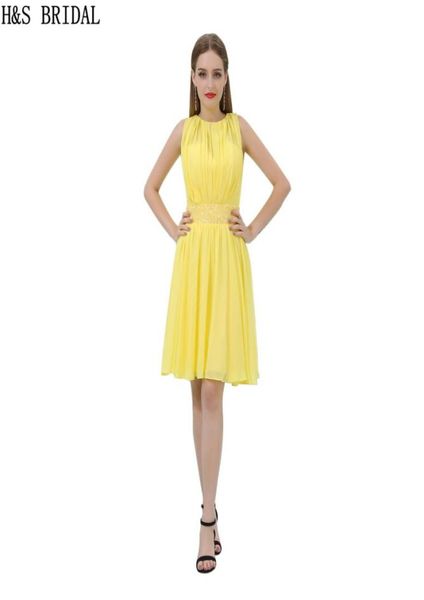 short chiffon homecoming dresses beading yellow sheer neck cocktail dress charming girls party gowns b0121801018, Blue;pink
short chiffon homecoming dresses beading yellow sheer neck cocktail dress charming girls party gowns b0121801018, Blue;pink