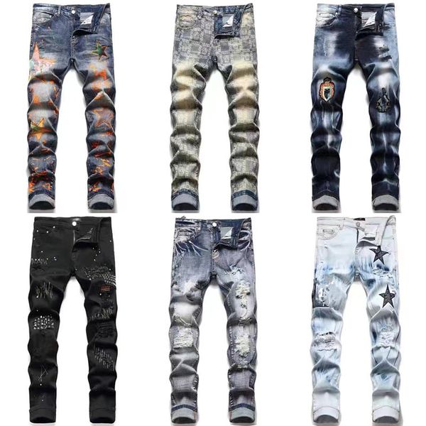 skinny jeans men mens jeans for mens ripped black jeans pants zipper fly long hole men's fashion slim fit washed motocycle denim pant p, Blue
skinny jeans men mens jeans for mens ripped black jeans pants zipper fly long hole men's fashion slim fit washed motocycle denim pant p, Blue