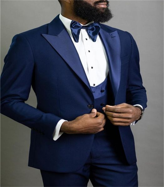 custom made groomsmen peak lapel groom tuxedos navy blue men suits weddingpromdinner man blazer jacketpantstievest k2667234, Black;gray
custom made groomsmen peak lapel groom tuxedos navy blue men suits weddingpromdinner man blazer jacketpantstievest k2667234, Black;gray