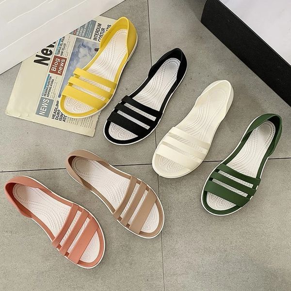 slippers open-toed slides slippers women summer flat sandals candy color casual beach outdoot female ladies jelly shoes 230703, Black
slippers open-toed slides slippers women summer flat sandals candy color casual beach outdoot female ladies jelly shoes 230703, Black