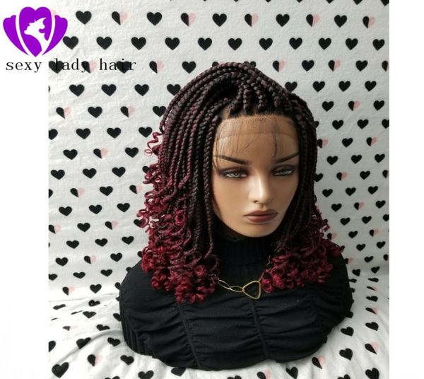 fashion braided curly wig african american ombre red braided lace wig lace front synthetic short braided wigs with curly tips for 6479423, Black
fashion braided curly wig african american ombre red braided lace wig lace front synthetic short braided wigs with curly tips for 6479423, Black
