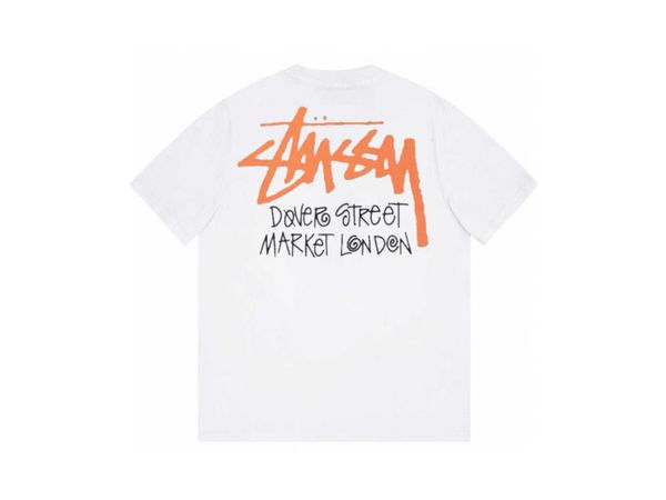 men's and women's fashion t-shirts t shirts high street brand stussys letter print classic half sleeve couple round neck short sle, White
men's and women's fashion t-shirts t shirts high street brand stussys letter print classic half sleeve couple round neck short sle, White