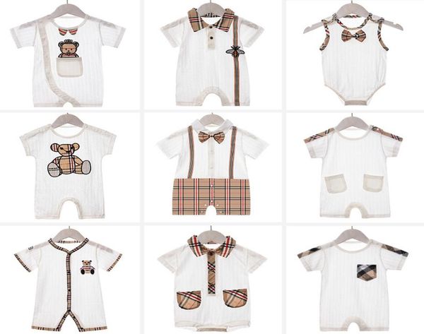 newborn 012m baby plaid bear rompers onesies cotton thin jumpsuit onepiece bodysuits toddle infant kids designer cl7859217, Blue
newborn 012m baby plaid bear rompers onesies cotton thin jumpsuit onepiece bodysuits toddle infant kids designer cl7859217, Blue