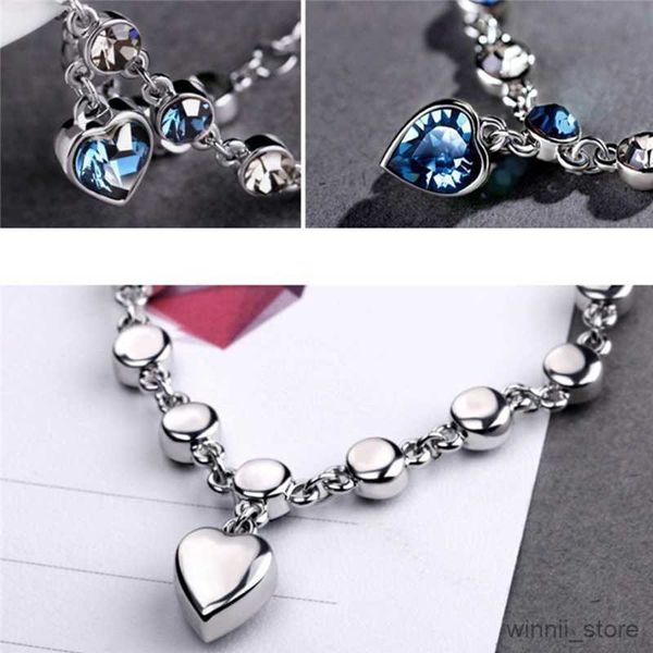 charm bracelets women silver color lucky bracelet female blue heart charm pulseras bracelet wedding engagement fine jewelry gift r230704, Golden;silver
charm bracelets women silver color lucky bracelet female blue heart charm pulseras bracelet wedding engagement fine jewelry gift r230704, Golden;silver