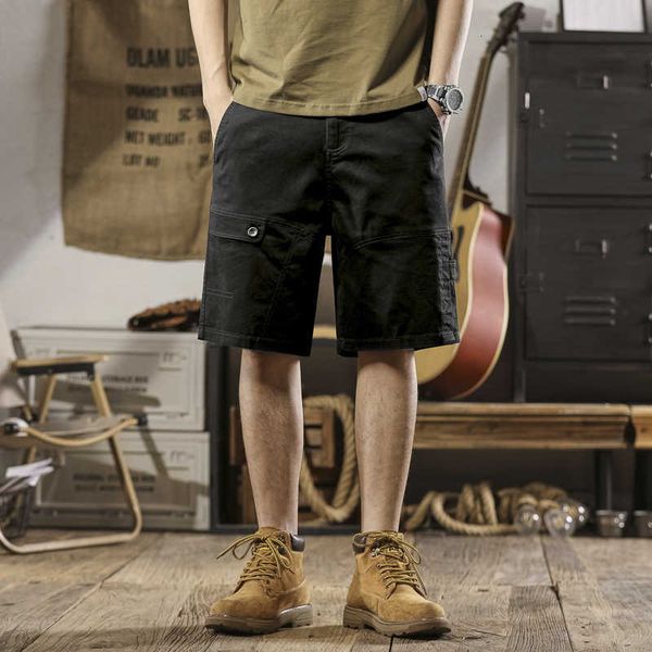 workwear cropped shorts for men's summer thin outerwear fashion label loose casual pants sports, White;black
workwear cropped shorts for men's summer thin outerwear fashion label loose casual pants sports, White;black