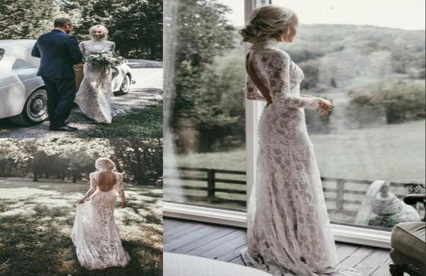 boho wedding dresses 2019 high neck long sleeves backless full lace mermaid elegant design bohemian bridal gowns custom size3289355, White
boho wedding dresses 2019 high neck long sleeves backless full lace mermaid elegant design bohemian bridal gowns custom size3289355, White