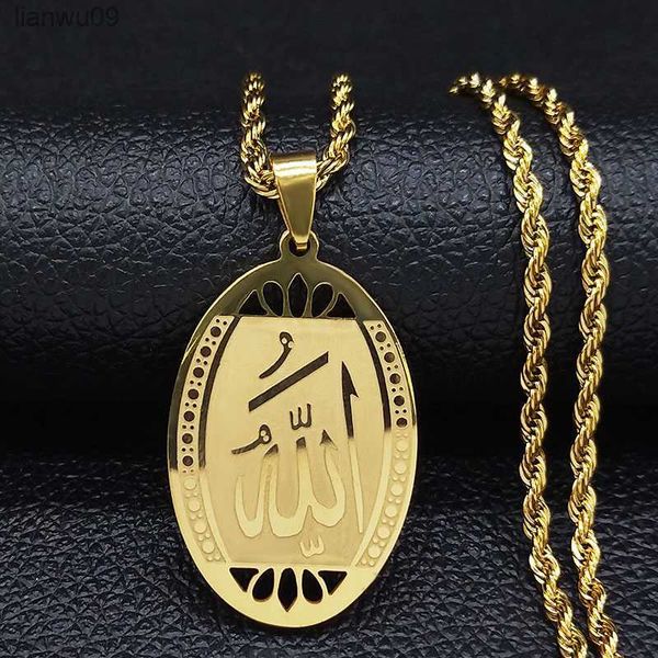 muslim islamic quran allah stainless steel necklace for men gold color arabic islam chain necklace jewelry collier homme n1208 l230704, Silver
muslim islamic quran allah stainless steel necklace for men gold color arabic islam chain necklace jewelry collier homme n1208 l230704, Silver