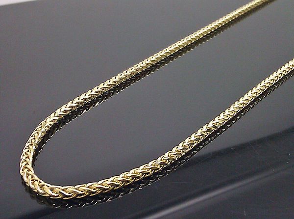 real 10k yellow gold plated 24" inch palm chain necklace 3mm men women lobster lock, Silver
real 10k yellow gold plated 24" inch palm chain necklace 3mm men women lobster lock, Silver