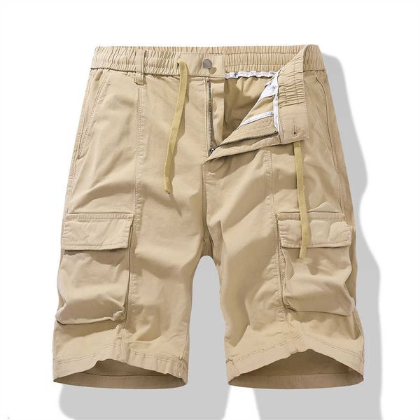 new pure cotton cargo pants summer men's shorts solid color large capris sweatpants trend, White;black
new pure cotton cargo pants summer men's shorts solid color large capris sweatpants trend, White;black