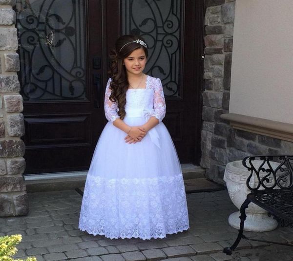 flower girls dresses for weddings stunning 34 sleeves appliques lace tulle junior floor length first communion dresses5852013, White;blue
flower girls dresses for weddings stunning 34 sleeves appliques lace tulle junior floor length first communion dresses5852013, White;blue