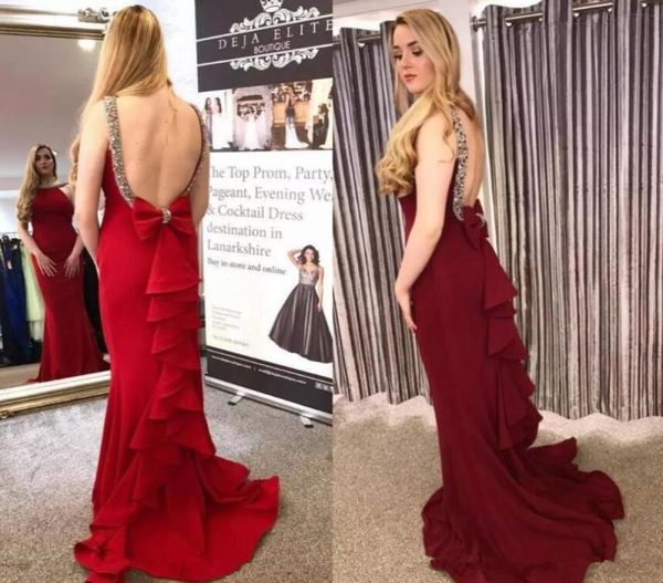 open back vestidos de festa with bow beaded scoop neck sleeveless prom dresses long sweep ruffles mermaid evening gowns5209182, Black
open back vestidos de festa with bow beaded scoop neck sleeveless prom dresses long sweep ruffles mermaid evening gowns5209182, Black
