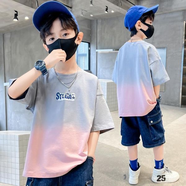 tshirts boys summer cotton fashion gradient short sleeve 2023 youth teenage 514 years streetwear outfits clothes 230703, Blue
tshirts boys summer cotton fashion gradient short sleeve 2023 youth teenage 514 years streetwear outfits clothes 230703, Blue