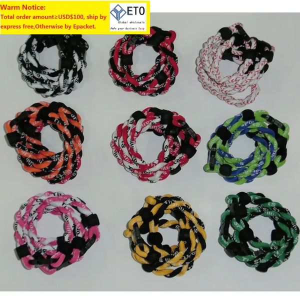 2017 germanium sports energy titanium braied tornado rope bracelet, Golden;silver
2017 germanium sports energy titanium braied tornado rope bracelet, Golden;silver