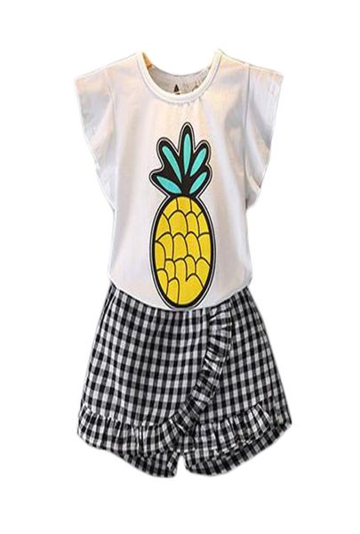 summer girls clothes 2019 new casual kids costume for toddler girls cartoon pineapple shirts plaid shorts children clothing set4034761, White
summer girls clothes 2019 new casual kids costume for toddler girls cartoon pineapple shirts plaid shorts children clothing set4034761, White