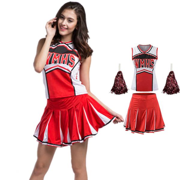 set cheerleader costume set women schoolgirl cosplay uniform girl lingerie gleeing cheerleading outfit halloween costume femmehkd230703, Black;white
set cheerleader costume set women schoolgirl cosplay uniform girl lingerie gleeing cheerleading outfit halloween costume femmehkd230703, Black;white