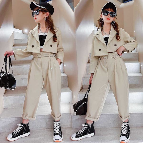 suits girls blazer suits clothing sets spring autumn kids jackets+pants with belt fashion solid formal teenage casual outfits 4-14yearhkd230, Black
suits girls blazer suits clothing sets spring autumn kids jackets+pants with belt fashion solid formal teenage casual outfits 4-14yearhkd230, Black