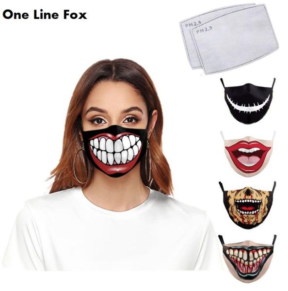 funny big mouth pattem print grimace ghost skull face mask adults reusable protective pm 25 dustproof mouth cover2823141, Blue
funny big mouth pattem print grimace ghost skull face mask adults reusable protective pm 25 dustproof mouth cover2823141, Blue