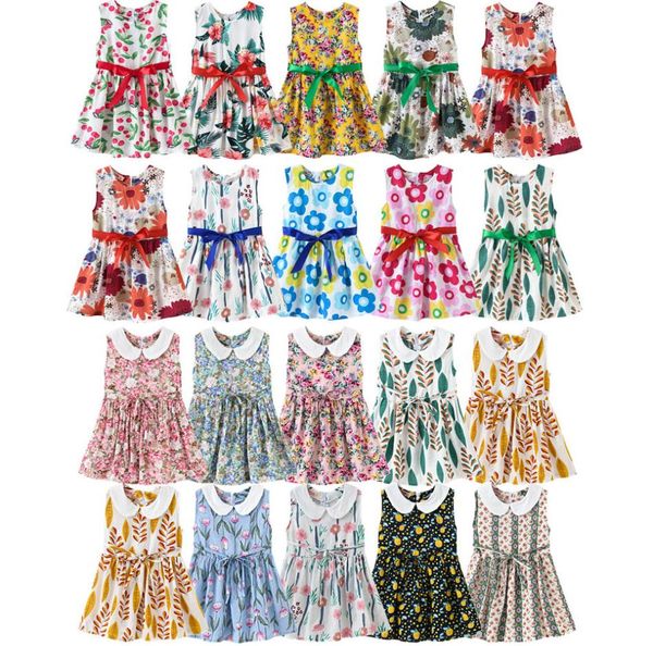 18 styles summer girl dress floral bow dresses kids sundress sleeveless beach dresses flower pirnt aline dress clothes for childr5782515, Red;yellow
18 styles summer girl dress floral bow dresses kids sundress sleeveless beach dresses flower pirnt aline dress clothes for childr5782515, Red;yellow