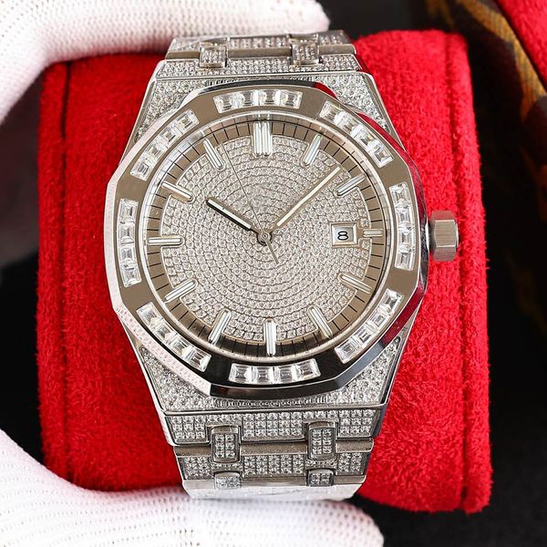 handmade diamond watch mens automatic mechanical designer watches 40mm sapphire women business wristwatch montre de luxe, Slivery;brown
handmade diamond watch mens automatic mechanical designer watches 40mm sapphire women business wristwatch montre de luxe, Slivery;brown