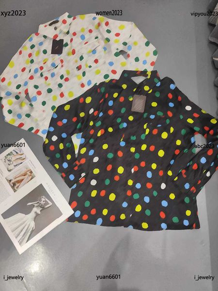 womens designer clothing colorful dot printing lady blouse size s-l lapel shirt long sleeved girl july03, White
womens designer clothing colorful dot printing lady blouse size s-l lapel shirt long sleeved girl july03, White