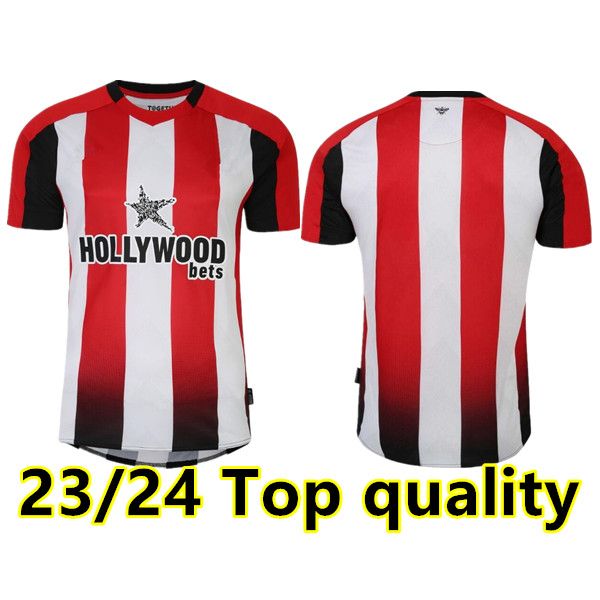 23 24 brentfords fc home away soccer jerseys 2023 2024 toney mbeumo henry second football shirts men kids kit, Black;yellow
23 24 brentfords fc home away soccer jerseys 2023 2024 toney mbeumo henry second football shirts men kids kit, Black;yellow