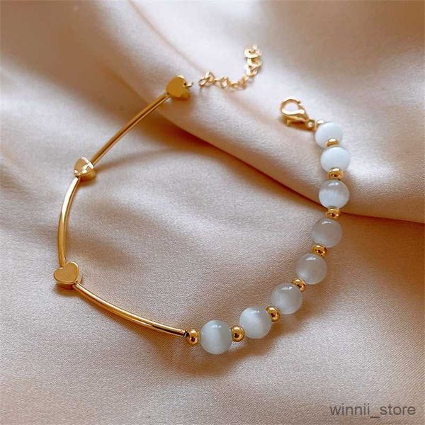 charm bracelets fashion opal stone love heart bracelet for women luxury pearl moon flower adjustable bracelet wedding jewelry r230704, Golden;silver
charm bracelets fashion opal stone love heart bracelet for women luxury pearl moon flower adjustable bracelet wedding jewelry r230704, Golden;silver